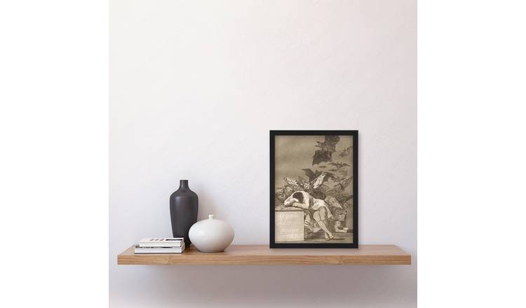 Francisco Goya The Sleep Of Reason Produces Monsters Framed Art Print - A4