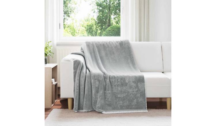 Walplus 480 g/m2 Fleece Throw Blanket - Grey - 200 x 150 cm