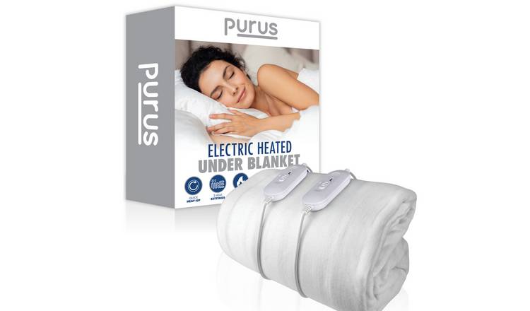 Purus Heated Electric Blanket Fully Fitted Polyester  - King