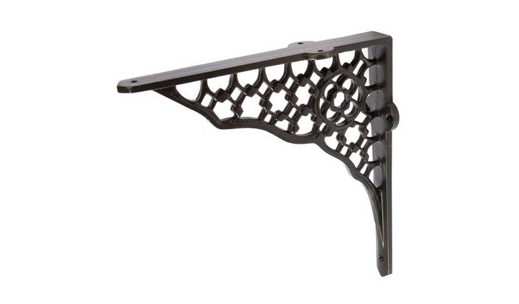 Hammer & Tongs Honeycomb Iron Shelf Bracket - Grey