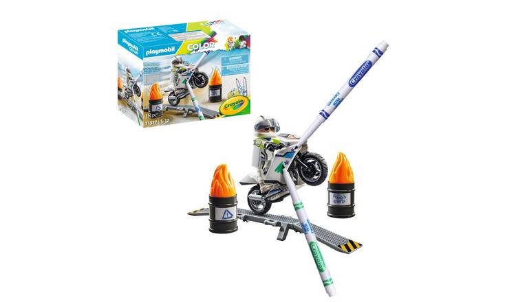 Playmobil Color Motorbike with colourful water-soluble markers