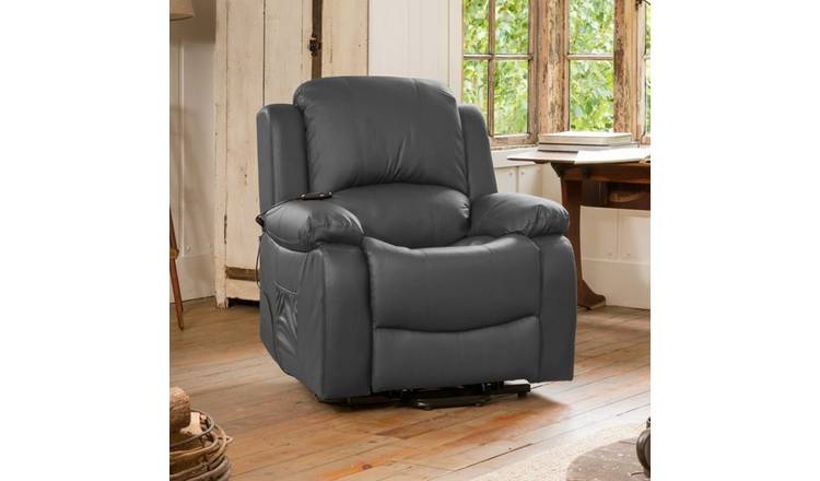 Artemis Home Glendale Electric Riser Recliner with Massage and Heat - Grey