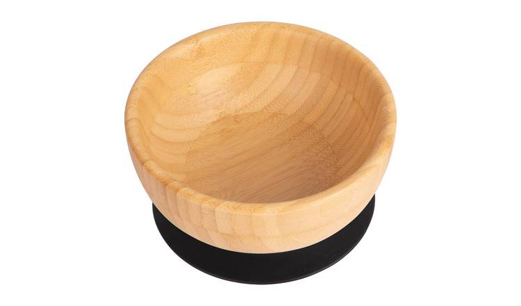 Tiny Dining Children's Bamboo Suction Bowl - Black