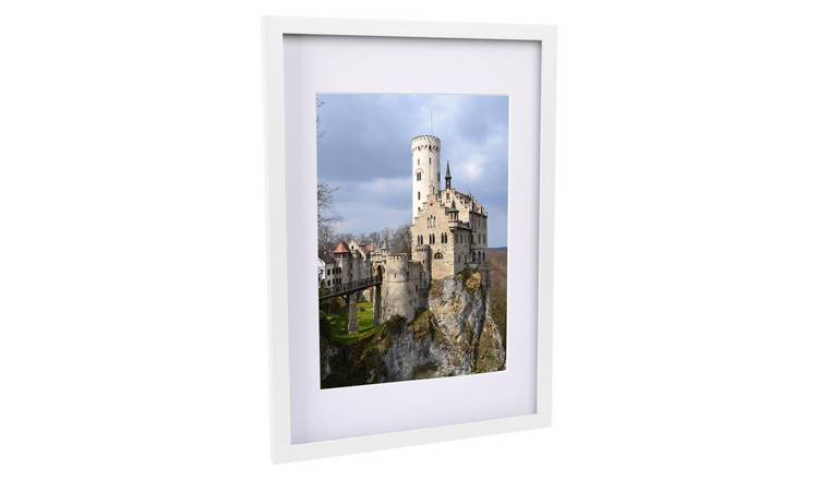 Nicola Spring Photo Frame - A3 with Mount - White/White