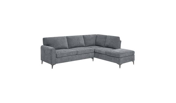 Furniture Online Roma Corner Bed 4 Seater Linen Sofa – Charcoal
