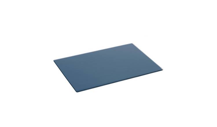 Harbour Housewares Glass Kitchen Chopping Board - Hague Blue