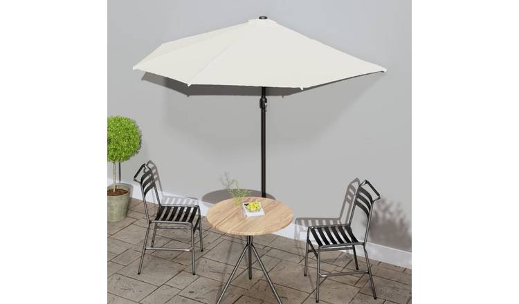Walplus Garden Parasol - Sand - 270 x 144 x 222 cm