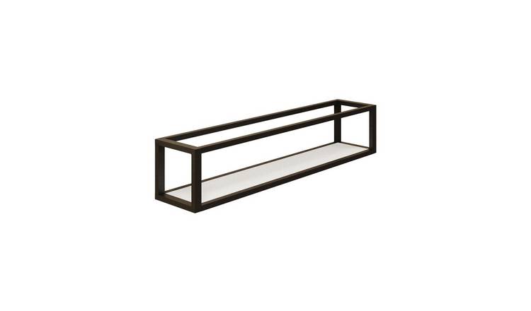 Cosmic Shelf With Towel Rail - Matt Black