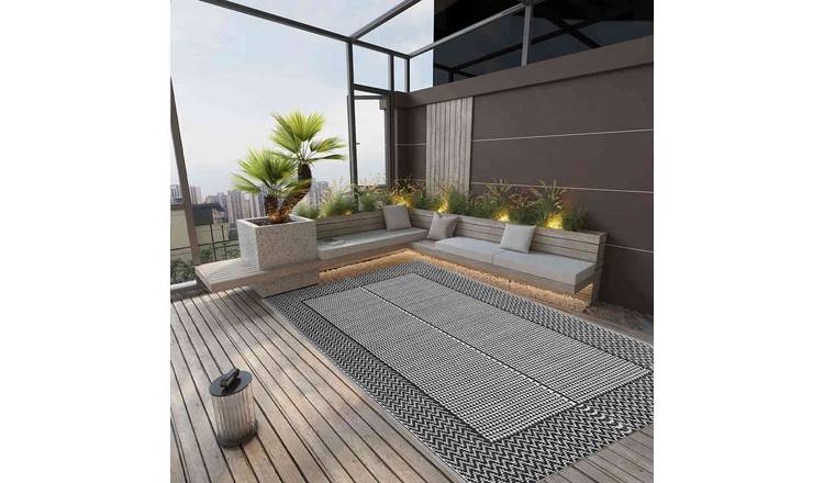 Walplus ARAKIL Polypropylene Outdoor Carpet - Grey - 190 x 290 cm