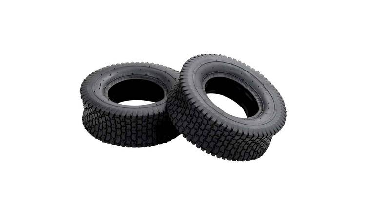 Walplus Tyre Set of 2 Rubber 13x5.00-6 Heavy Weight Endurance - Black