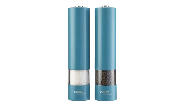 Cooks Professional Electric Salt and Pepper Mill Set - Teal