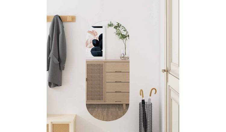 Walplus Glass Wall Mirror - Silver - 35 x 80 cm