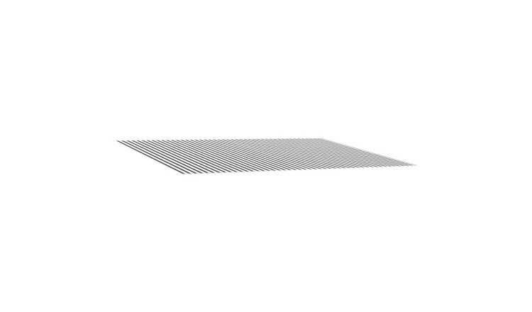 Walplus Polyester Awning - Anthracite and White - 400 x 350 cm