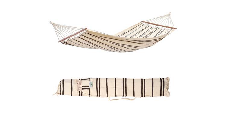 Amazonas Brasilia Single Cotton Spreader Bar Hammock – Cappuccino