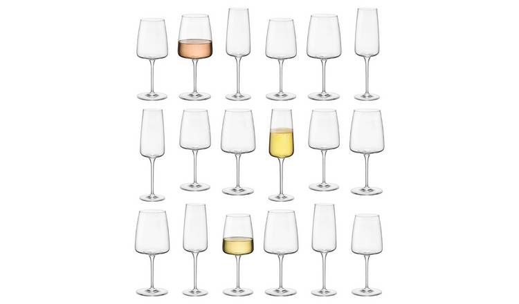 Bormioli Rocco 18 Piece Nexo Glass Stemware Set