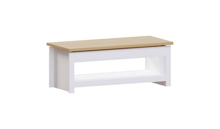 Vida Designs Arlington Sliding Top Coffee Table - White