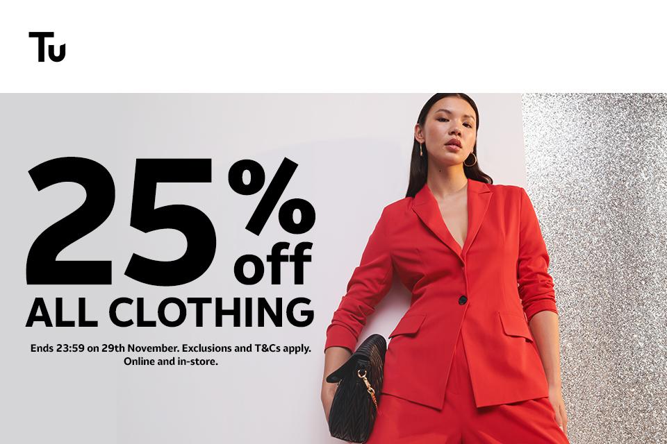 25% off all clothing