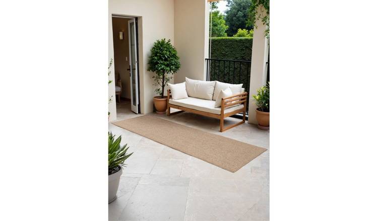 Hanse Home Beige Kona Indoor Outdoor Reversible Runner Rug - 80 x 250cm