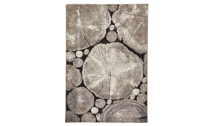 Mega Flooring Beige Modern Abstract Rug - 120 x 170cm