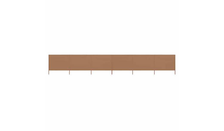 Walplus 6-Panel Non-Woven Fabric Wind Screen - Taupe - 800 x 160 cm