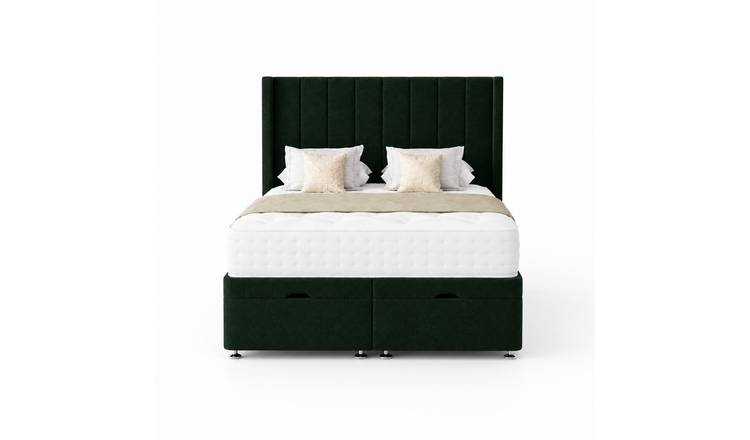 Comfy Deluxe  Ameila Wing 3ft Single End Lift Ottoman Bed Set - Green
