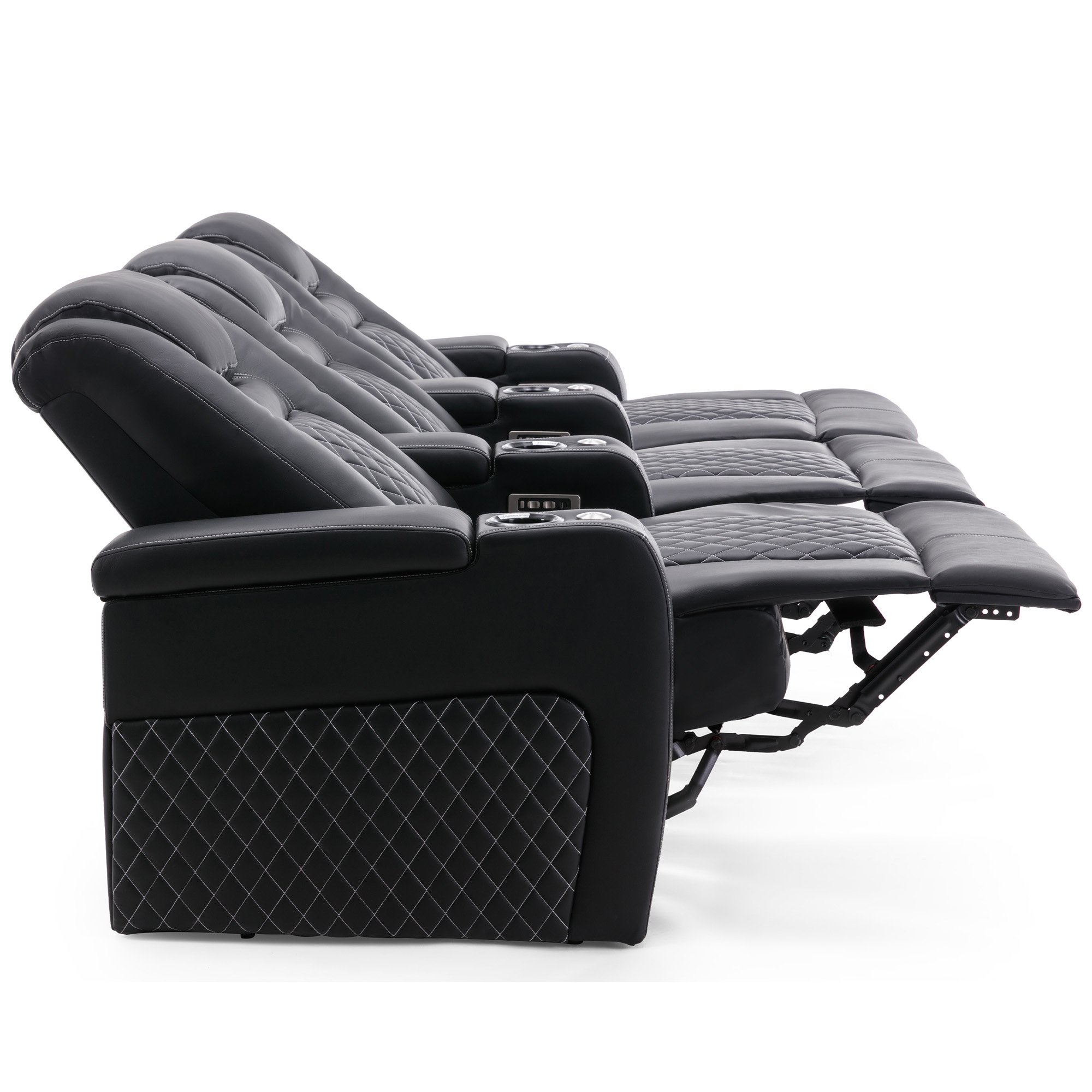 Furniture Online Broadway Electric Recliner 3 Seater Sofa – Black And White - Image 7