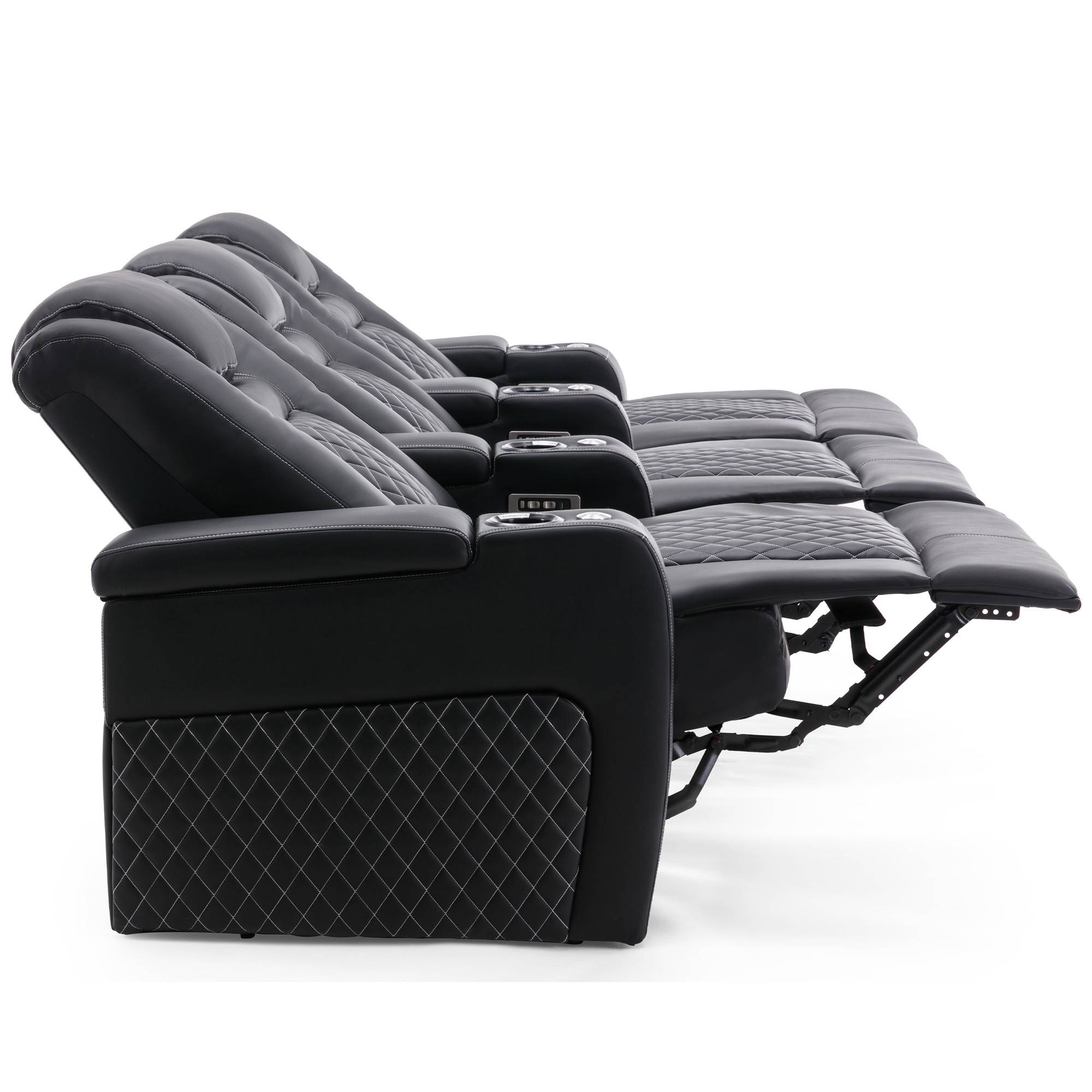 Furniture Online Broadway Electric Recliner 3 Seater Sofa – Black And White - Image 7