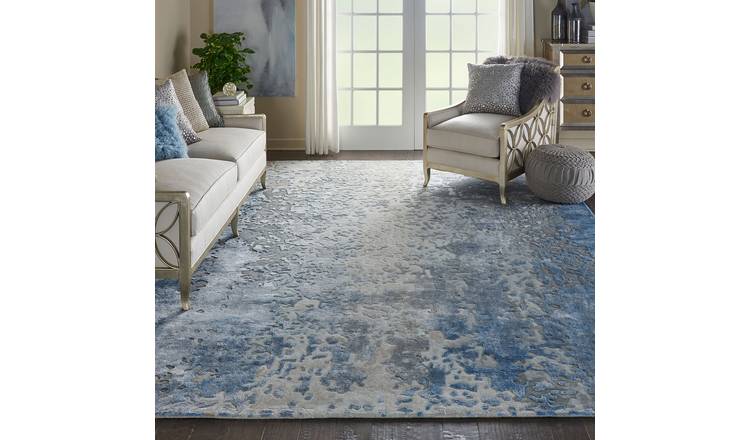 Mega Flooring Blue Handmade Abstract Rug - 168 x 226cm