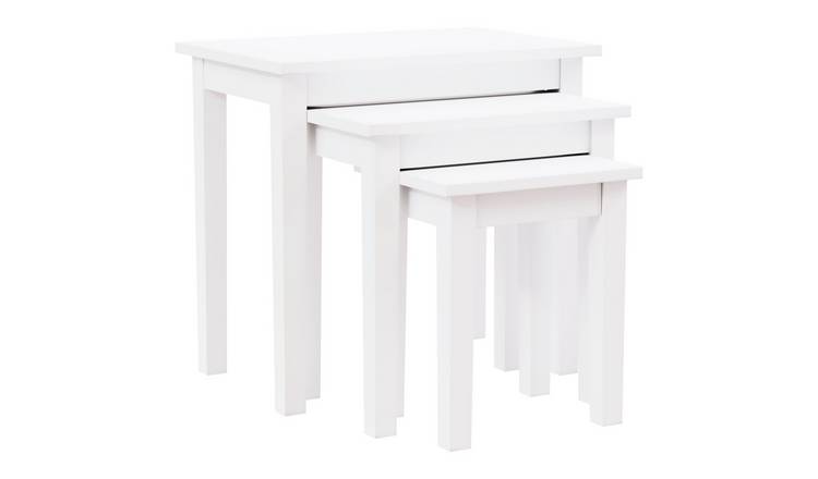 Vida Designs Yorkshire Nest of 3 Tables - White