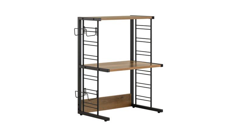 SoBuy 2 Shelf Kitchen Microwave Shelf - Brown