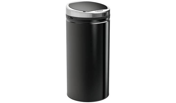 HOMCOM 42L Stainless Steel Automatic Touchless Sensor Bin- Black