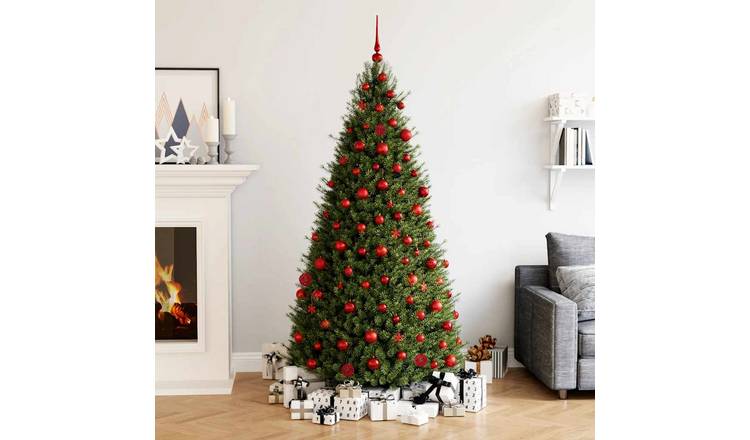 Walplus Pack of 111 Christmas Baubles - Red - 36 x 12 cm
