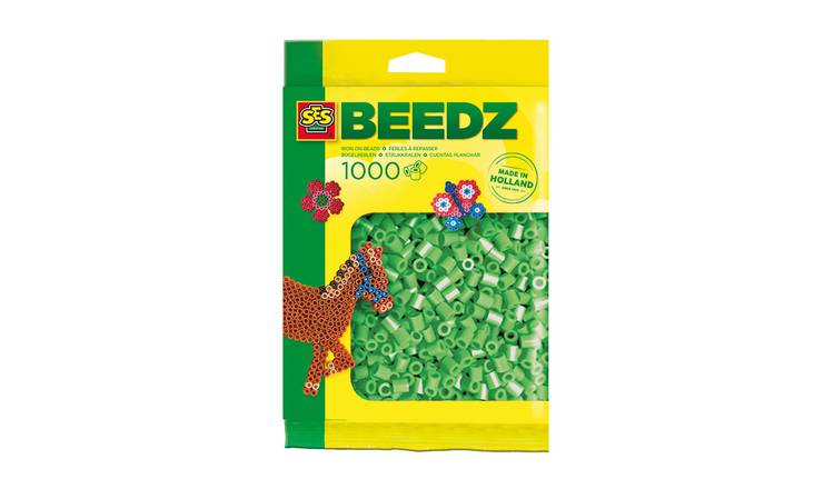 SES Creative Iron On Beads 1000 Piece Craft Set - Mint Green