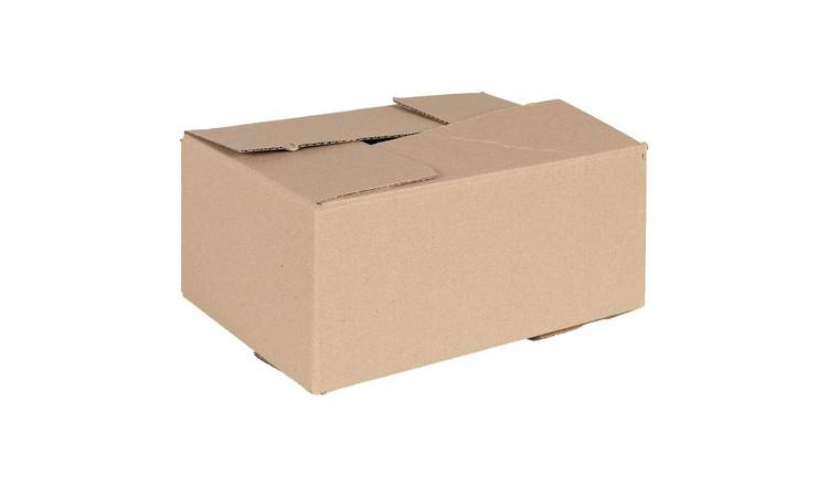 Walplus Pack of 50 Cardboard Folding Box - Natural - 30 x 21.5 x 14 cm