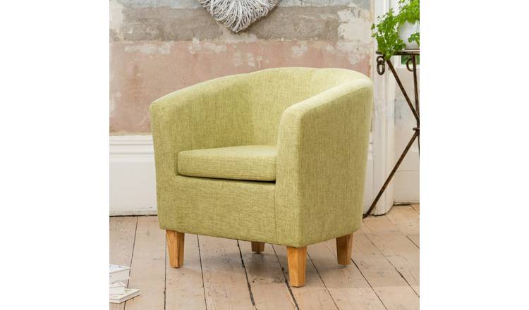 Artemis Home Alderwood 68cm Wide Fabric Tub Chair Armchair - Green