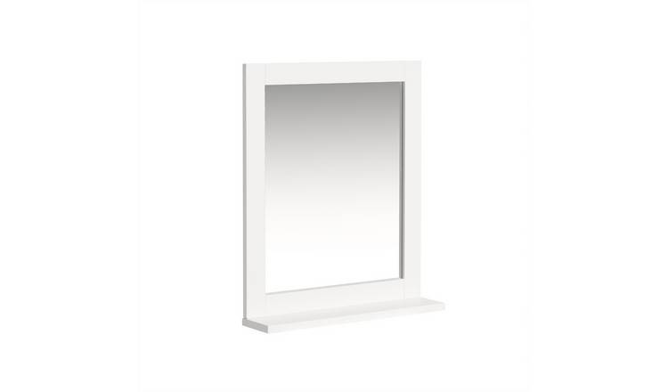 SoBuy 1 Shelf Wall Mounted Mirror - White