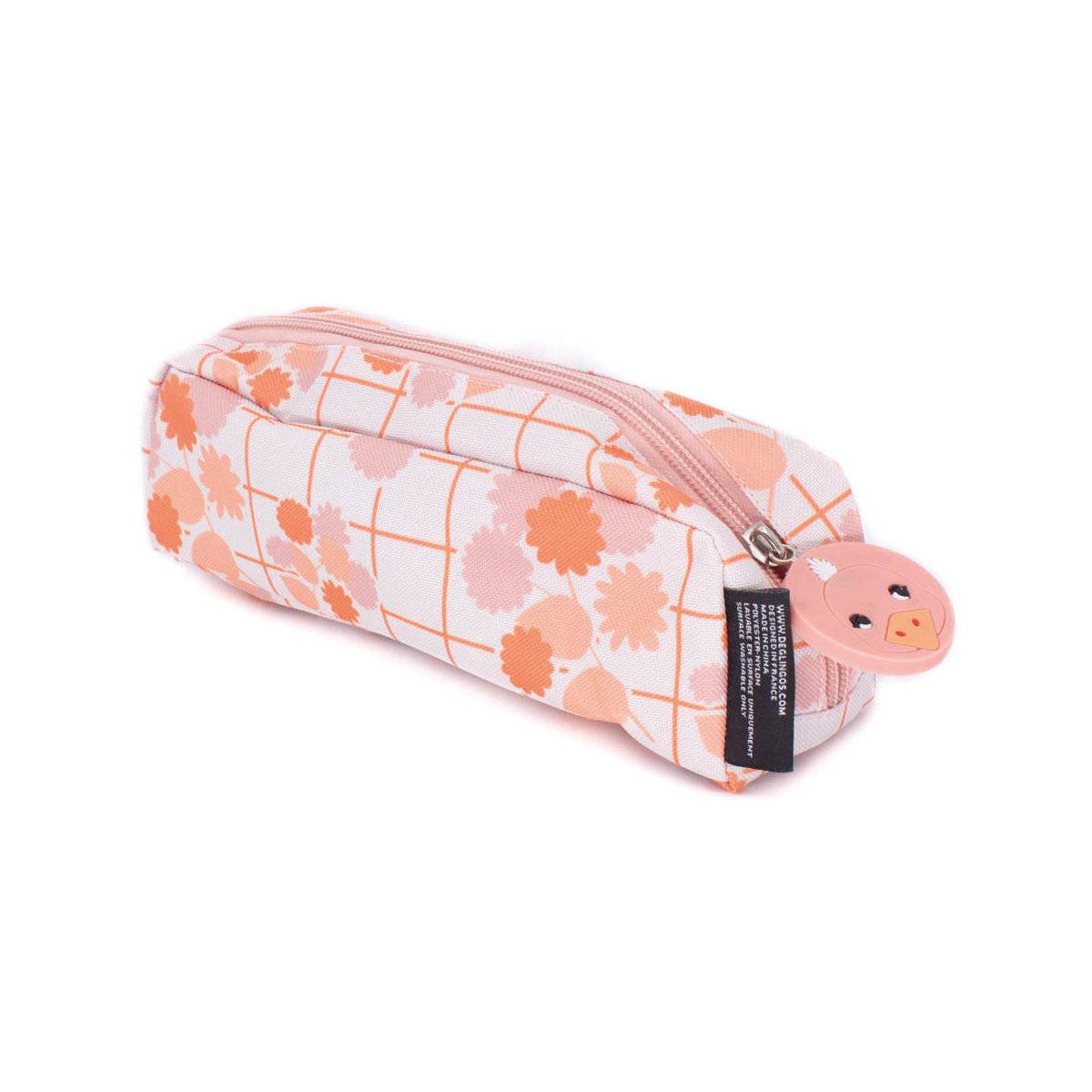 Les Deglingos 1-Zip Animal Face Pencil Case Stationery - Pomelos the Ostrich - Image 2