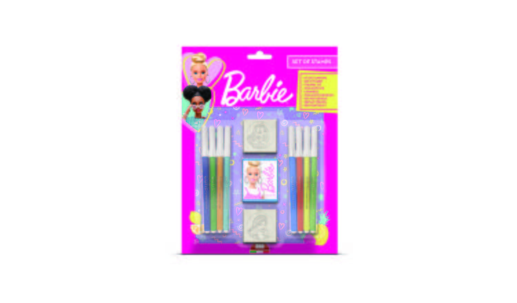 Barbie Blister Pack 2 Stamps – Kids Craft & Stationery Set