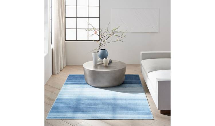 Mega Flooring Blue Modern Abstract Rug - 160 x 221cm