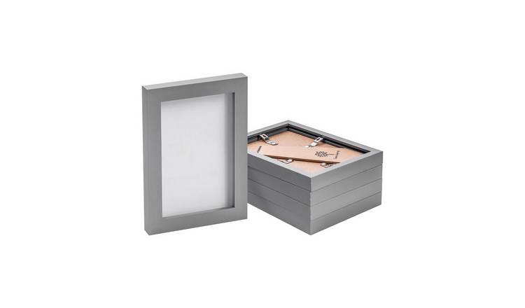 Nicola Spring Photo Frames - 4 x 6" - Set of 5 - Grey
