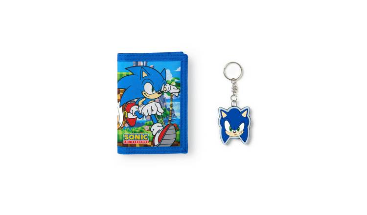 Sonic the Hedgehog Character Kids Boys Velcro Wallet - Blue