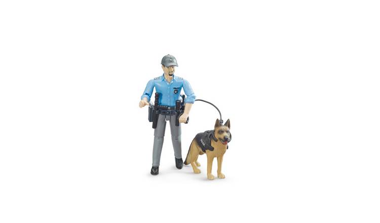 Bruder BWorld Policman Figure with Dog - Age 3+