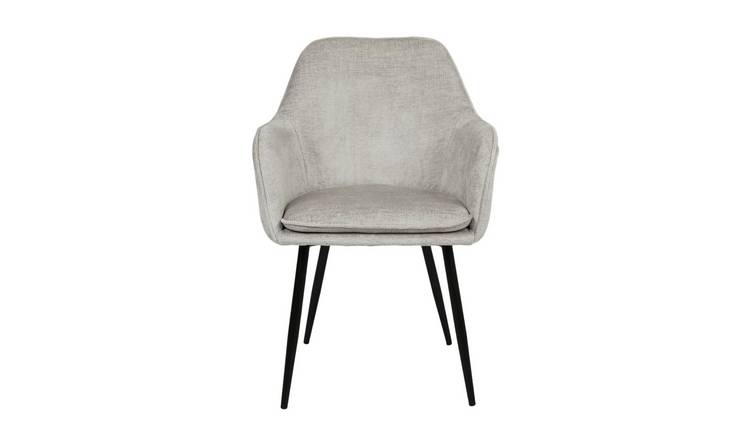 HomeGardenDirect Muse Woven Yarn Chair Black Leg - Grey