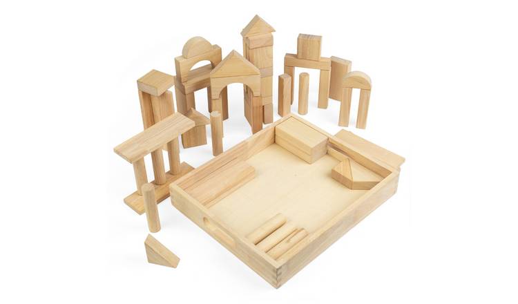 Bigjigs Toys Large Wooden Blocks - 12 Months +