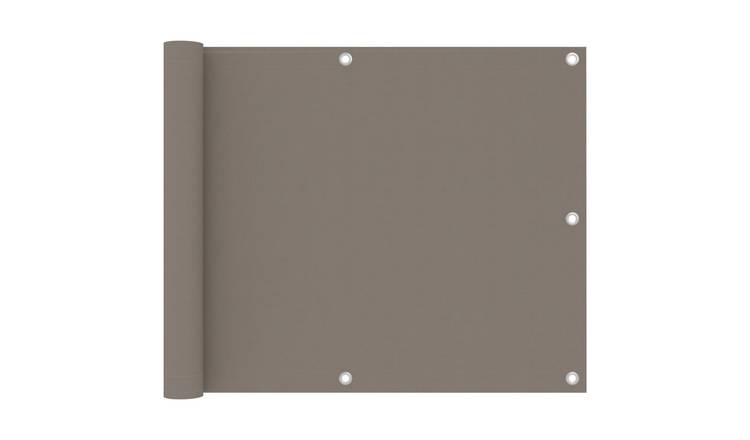 Walplus Polyester Oxford Balcony Screen - Taupe - 75 x 500 cm
