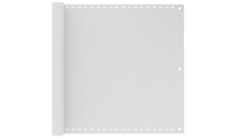Walplus HDPE Balcony Screen - White - 90 x 500 cm