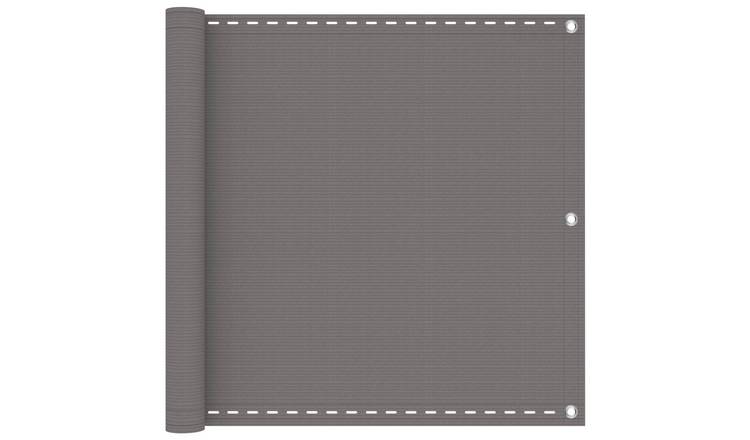 Walplus Rectangular HDPE Balcony Screen - Light Grey - 90 x 300 cm