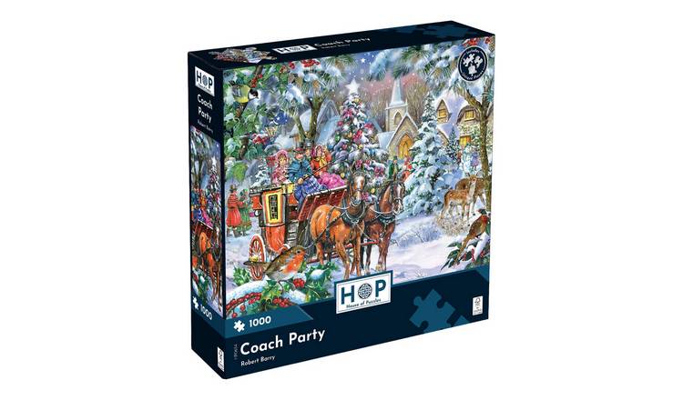 The House of Puzzles Coach Party 1000 Piece Jigsaw Puzzle