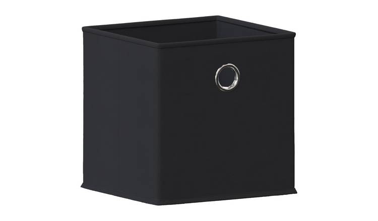 Vida Designs Durham Cube Storage Basket - Black - Set of 3