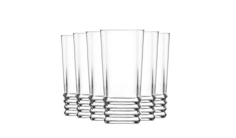LAV Elegan Highball Glasses - 370ml - Clear - Pack of 12